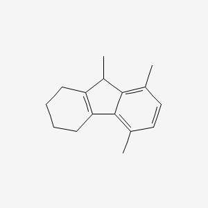 molecular formula C16H20 B15452979 5,8,9-Trimethyl-2,3,4,9-tetrahydro-1H-fluorene CAS No. 62360-78-5