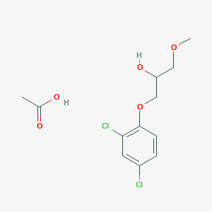 Acetic acid;1-(2,4-dichlorophenoxy)-3-methoxypropan-2-ol