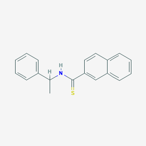 molecular formula C19H17NS B15453047 N-(1-Phenylethyl)naphthalene-2-carbothioamide CAS No. 62659-21-6