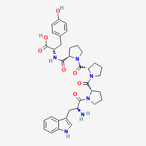 molecular formula C35H42N6O7 B15453055 L-Tryptophyl-L-prolyl-L-prolyl-L-prolyl-L-tyrosine CAS No. 62690-34-0