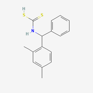 [(2,4-Dimethylphenyl)(phenyl)methyl]carbamodithioic acid