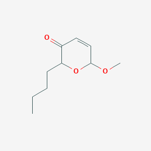 molecular formula C10H16O3 B15453069 2-Butyl-6-methoxy-2H-pyran-3(6H)-one CAS No. 62644-53-5