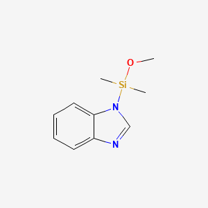 molecular formula C10H14N2OSi B15453073 1-[Methoxy(dimethyl)silyl]-1H-benzimidazole CAS No. 62546-34-3