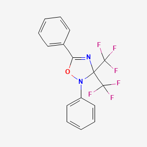 1,2,4-Oxadiazole, 2,3-dihydro-2,5-diphenyl-3,3-bis(trifluoromethyl)-