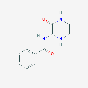 molecular formula C11H13N3O2 B15453087 N-(3-Oxopiperazin-2-yl)benzamide CAS No. 62758-28-5