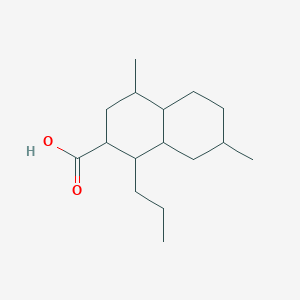 molecular formula C16H28O2 B15453098 4,7-Dimethyl-1-propyldecahydronaphthalene-2-carboxylic acid CAS No. 62309-19-7