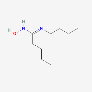 molecular formula C9H20N2O B15453122 Pentanimidamide, N-butyl-N'-hydroxy- CAS No. 62626-24-8