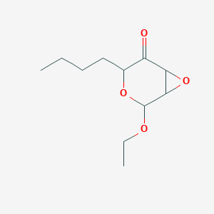 molecular formula C11H18O4 B15453153 4-Butyl-2-ethoxy-3,7-dioxabicyclo[4.1.0]heptan-5-one CAS No. 62311-43-7