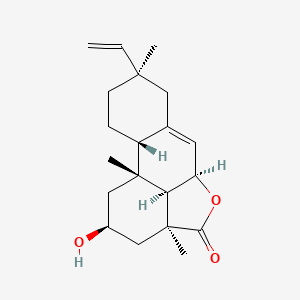 molecular formula C20H28O3 B15453175 (2|A,6|A,9|A)-2-hydroxy-6,18-epoxypimara-7,15-dien-18-one CAS No. 62394-07-4