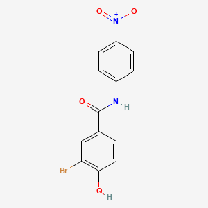 molecular formula C13H9BrN2O4 B15453200 3-Bromo-4-hydroxy-N-(4-nitrophenyl)benzamide CAS No. 62639-32-1