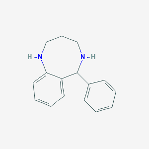 molecular formula C16H18N2 B15453201 6-Phenyl-1,2,3,4,5,6-hexahydro-1,5-benzodiazocine CAS No. 62391-35-9