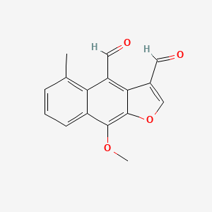 9-Methoxy-5-methylnaphtho[2,3-B]furan-3,4-dicarbaldehyde