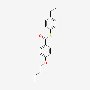 molecular formula C19H22O2S B15453218 S-(4-Ethylphenyl) 4-butoxybenzene-1-carbothioate CAS No. 62525-93-3