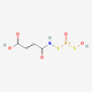 molecular formula C4H5NO5PS2+ B15453224 {[(3-Carboxyacryloyl)amino]sulfanyl}(hydroxysulfanyl)oxophosphanium CAS No. 62453-22-9