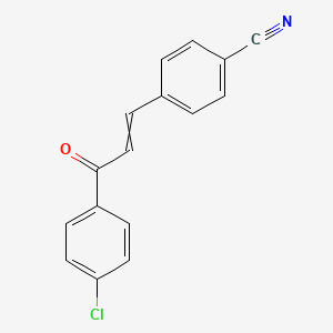 molecular formula C16H10ClNO B15453230 4-[3-(4-Chlorophenyl)-3-oxoprop-1-enyl]benzonitrile CAS No. 62584-60-5