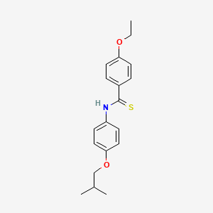 4-Ethoxy-N-[4-(2-methylpropoxy)phenyl]benzene-1-carbothioamide