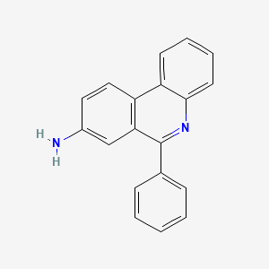 molecular formula C19H14N2 B15453250 6-Phenylphenanthridin-8-amine CAS No. 62394-26-7