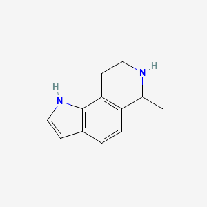 molecular formula C12H14N2 B15453291 6-Methyl-6,7,8,9-tetrahydro-1H-pyrrolo[2,3-f]isoquinoline CAS No. 62618-64-8