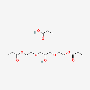 2-[2-Hydroxy-3-(2-propanoyloxyethoxy)propoxy]ethyl propanoate;propanoic acid