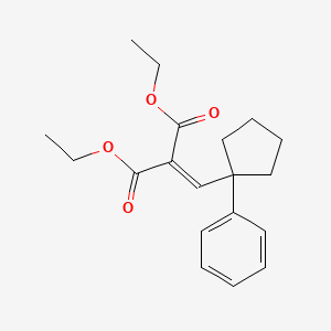 Diethyl [(1-phenylcyclopentyl)methylidene]propanedioate