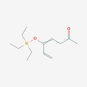 molecular formula C13H24O2Si B15453328 5-[(Triethylsilyl)oxy]hepta-4,6-dien-2-one CAS No. 62418-83-1