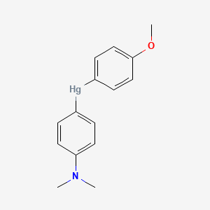 [4-(Dimethylamino)phenyl](4-methoxyphenyl)mercury