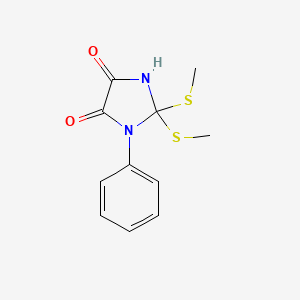 2,2-Bis(methylsulfanyl)-1-phenylimidazolidine-4,5-dione