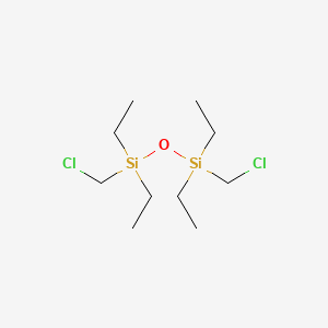 molecular formula C10H24Cl2OSi2 B15453385 1,3-Bis(chloromethyl)-1,1,3,3-tetraethyldisiloxane CAS No. 62336-43-0