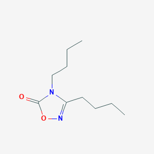 molecular formula C10H18N2O2 B15453393 1,2,4-Oxadiazol-5(4H)-one, 3,4-dibutyl- CAS No. 62626-54-4