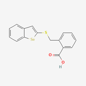 2-{[(1-Benzoselenophen-2-yl)sulfanyl]methyl}benzoic acid