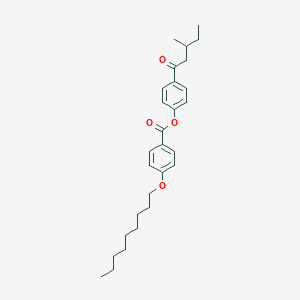 4-(3-Methylpentanoyl)phenyl 4-(nonyloxy)benzoate