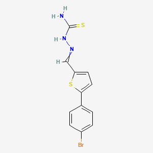 2-{[5-(4-Bromophenyl)thiophen-2-yl]methylidene}hydrazine-1-carbothioamide