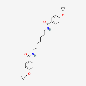 N,N'-(Heptane-1,7-diyl)bis[4-(cyclopropyloxy)benzamide]