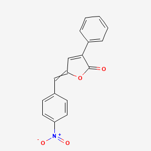 molecular formula C17H11NO4 B15453460 5-[(4-Nitrophenyl)methylidene]-3-phenylfuran-2(5H)-one CAS No. 62427-19-4