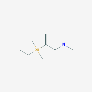 molecular formula C10H23NSi B15453476 2-[Diethyl(methyl)silyl]-N,N-dimethylprop-2-en-1-amine CAS No. 62621-30-1