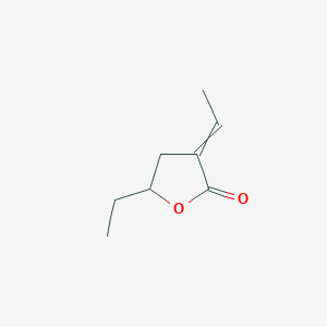 molecular formula C8H12O2 B15453490 5-Ethyl-3-ethylideneoxolan-2-one CAS No. 62668-22-8