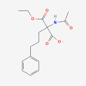 (4-Acetamido-4-carboxylato-5-ethoxy-5-oxopentyl)benzene