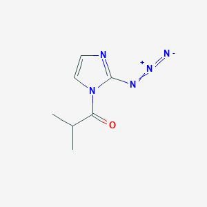 molecular formula C7H9N5O B15453502 1-(2-Azido-1H-imidazol-1-yl)-2-methylpropan-1-one CAS No. 62266-39-1