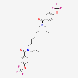 N,N'-(Heptane-1,7-diyl)bis[N-propyl-4-(trifluoromethoxy)benzamide]