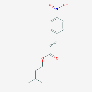 molecular formula C14H17NO4 B15453504 3-Methylbutyl 3-(4-nitrophenyl)prop-2-enoate CAS No. 62409-21-6