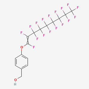 {4-[(1,2,3,3,4,4,5,5,6,6,7,7,8,8,9,9,9-Heptadecafluoronon-1-en-1-yl)oxy]phenyl}methanol