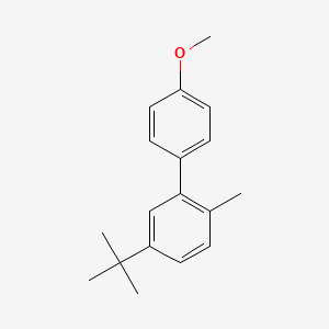 molecular formula C18H22O B15453534 5-tert-Butyl-4'-methoxy-2-methyl-1,1'-biphenyl CAS No. 62559-16-4