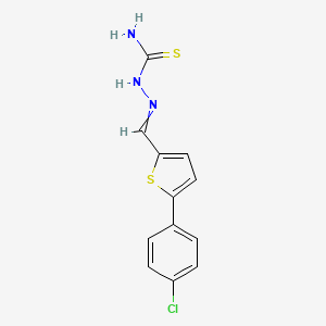 2-{[5-(4-Chlorophenyl)thiophen-2-yl]methylidene}hydrazine-1-carbothioamide