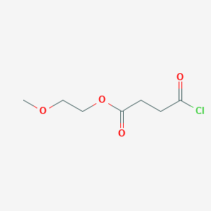 molecular formula C7H11ClO4 B15453542 2-Methoxyethyl 4-chloro-4-oxobutanoate CAS No. 62593-79-7