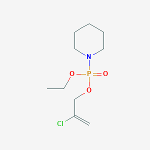 molecular formula C10H19ClNO3P B15453553 2-Chloroprop-2-en-1-yl ethyl piperidin-1-ylphosphonate CAS No. 62484-97-3