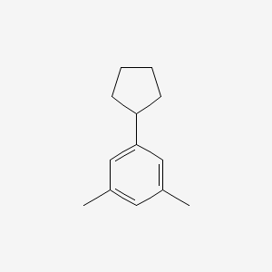 molecular formula C13H18 B15453597 1-Cyclopentyl-3,5-dimethylbenzene CAS No. 62379-90-2