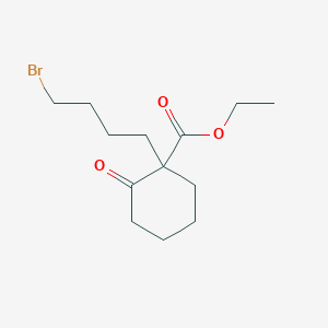 molecular formula C13H21BrO3 B15453615 Ethyl 1-(4-bromobutyl)-2-oxocyclohexane-1-carboxylate CAS No. 62547-82-4