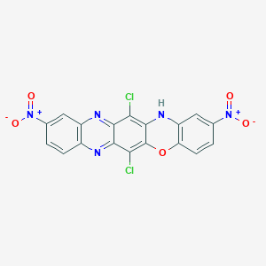 6,13-dichloro-2,10-dinitro-14H-quinoxalino[2,3-b]phenoxazine