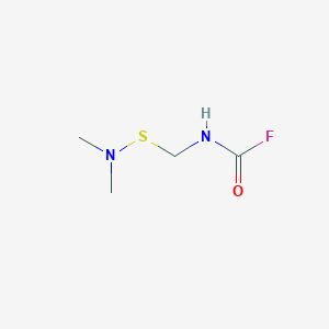 molecular formula C4H9FN2OS B15453651 {[(Dimethylamino)sulfanyl]methyl}carbamyl fluoride CAS No. 62382-42-7