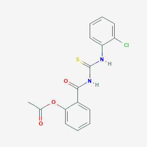 molecular formula C16H13ClN2O3S B15453665 2-{[(2-Chlorophenyl)carbamothioyl]carbamoyl}phenyl acetate CAS No. 62204-60-8